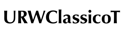 URWClassicoT Font Image