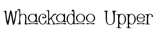 Whackadoo Upper Font Image
