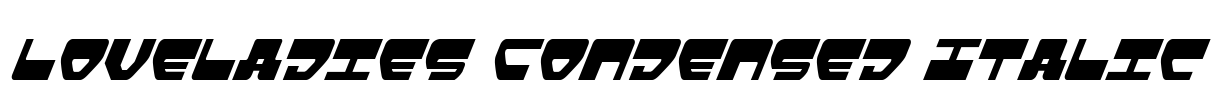 Loveladies Condensed Italic