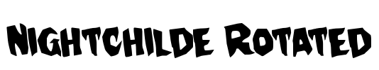 Nightchilde Rotated Font Image