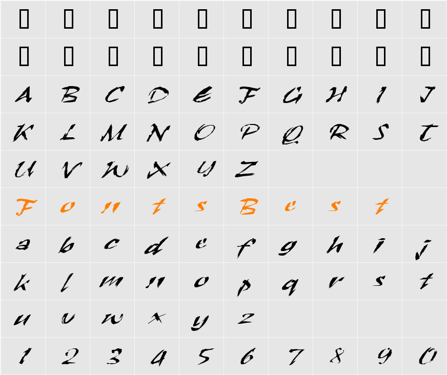Sctratch-Extended Character Map