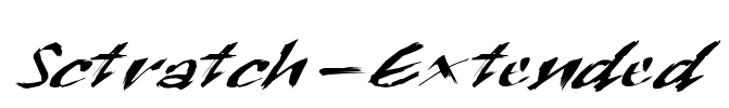 Sctratch-Extended Font Image