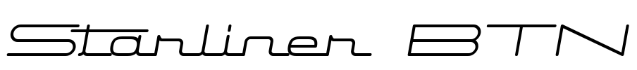 Starliner BTN Font Image