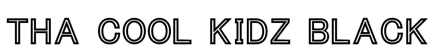 Tha Cool Kidz Black Font Image