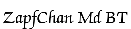 ZapfChan Md BT Font Image