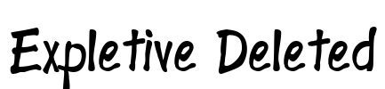 Expletive Deleted Font Image
