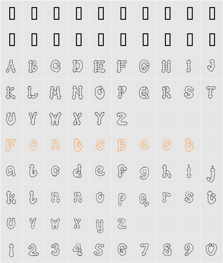 Koksure Character Map