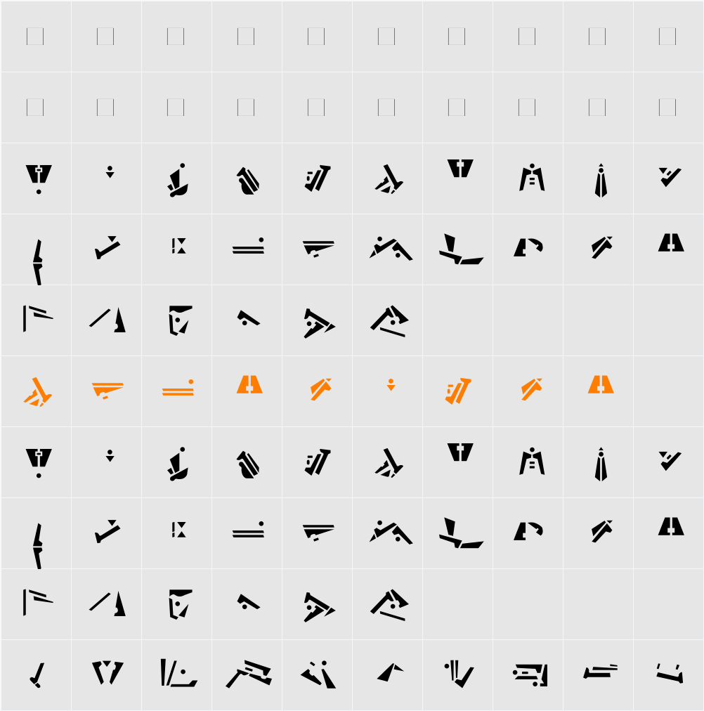 Preservers Character Map