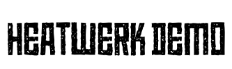 Heatwerk DEMO Font Image