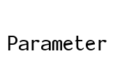 Parameter Font Image