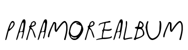 ParamoreAlbum Font Image