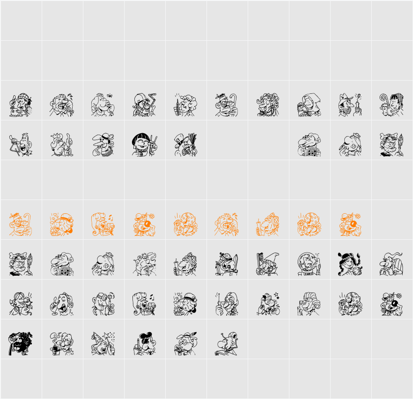 Trognes Character Map