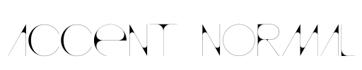 accent normal Font Image