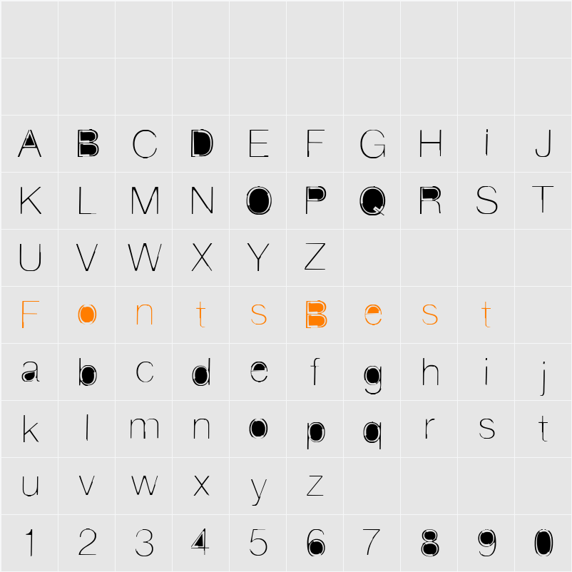 stickfig Character Map
