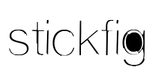 stickfig Font Image