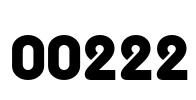 00222 Font Image
