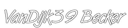 VanDijk39 Becker Font Image