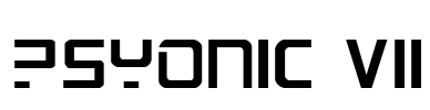 PsYonic VII Font Image