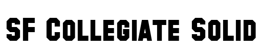 SF Collegiate Solid Font Image