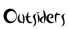 Outsiders Font Image