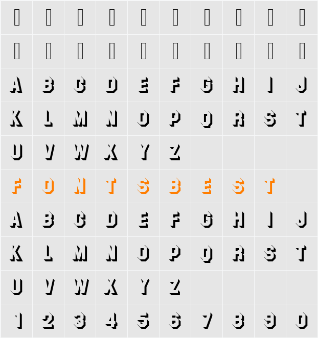 URWSulpiciusShaD Character Map