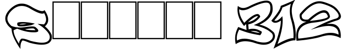 Smasher 312 Font Image