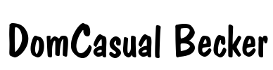 DomCasual Becker Font Image
