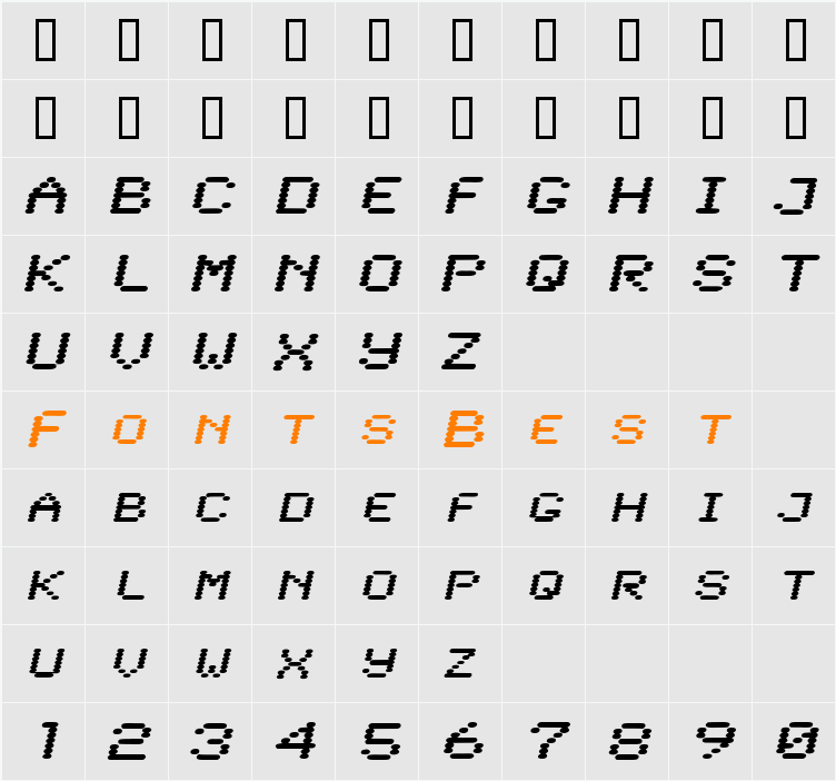 LowtechExtended Character Map