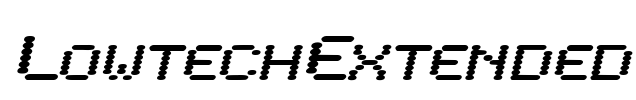 LowtechExtended Font Image