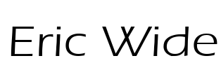 Eric Wide Font Image