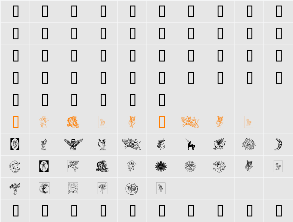 TheGoddess Character Map