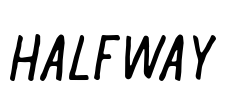 Halfway Font Image