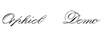 Orphiel Demo Font Image