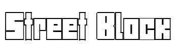 Street Block Font Image