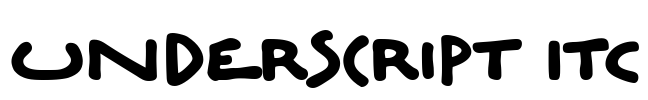Underscript ITC Font Image