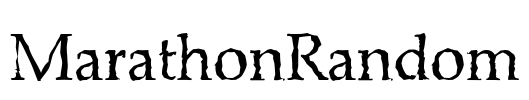 MarathonRandom Font Image