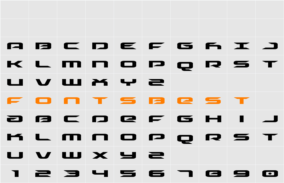 Drive Expanded Character Map