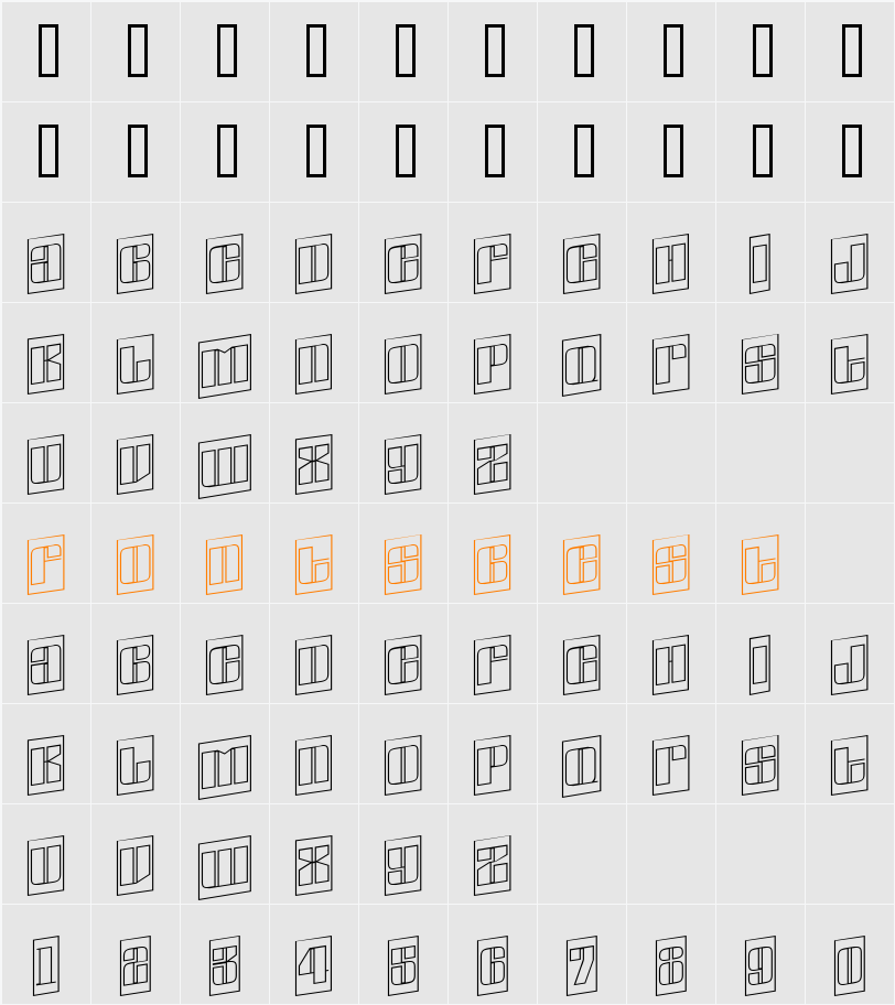 a_GlobusCmOtlSpUp Character Map