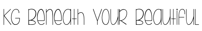 KG Beneath Your Beautiful Font Image