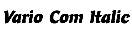 Vario Com Italic