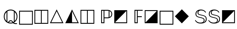 Quanta Pi Four SSi Font Image