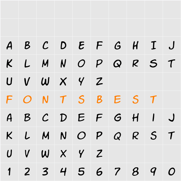 VTC Letterer Pro Character Map