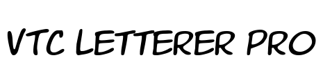 VTC Letterer Pro Font Image