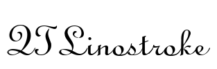 QTLinostroke Font Image