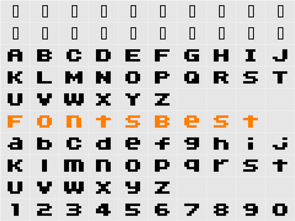 04b Character Map