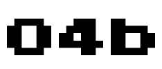 04b Font Image