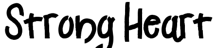 Strong Heart Font Image