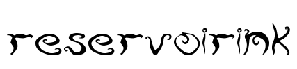 ReservoirInk Font Image