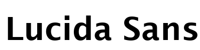 Lucida Sans