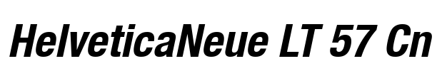 HelveticaNeue LT 57 Cn